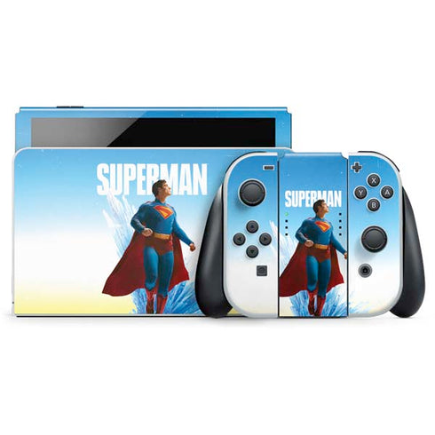 Superman 2025 Fortress of Solitude Classic Rise Nintendo Switch OLED (2021) Skin